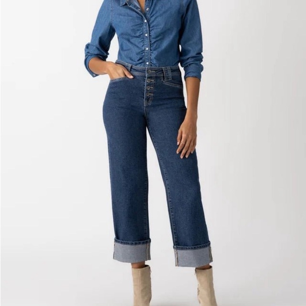 Sanctuary Luna Cuffed Standard Rise Jeans
